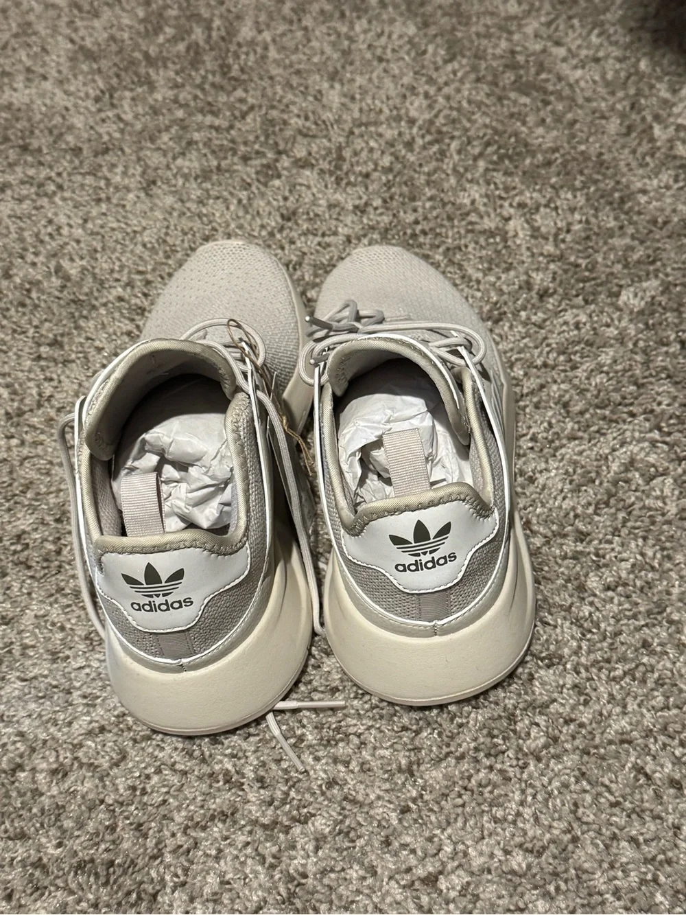 adidas women’s Natural Beige Knit Sneaker
